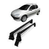 Rack Teto Peugeot 206/207 1999 A 2015 2 Portas Preto Vhip