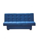 Sofá Cama Casal 3 Lugares Laila - Azul Light