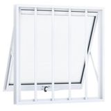 Janela Maxiar Esquadrias Brasil Vetx 55X55 Grade Branco