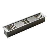 Calha Inox Slim 83x17cm Úmida Pratos Talheres Copos - Ludrio