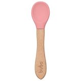 Colher De Silicone Bambu Bebe Infantil Introdução Alimentar