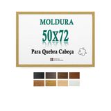 Moldura Cru 50x72 Cm Quebra Cabeça Game Ofice 1000 Pcs Petg