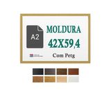 Moldura Cru 42x59,4 Cm Para A2 Impresso Arte Quadro Petg