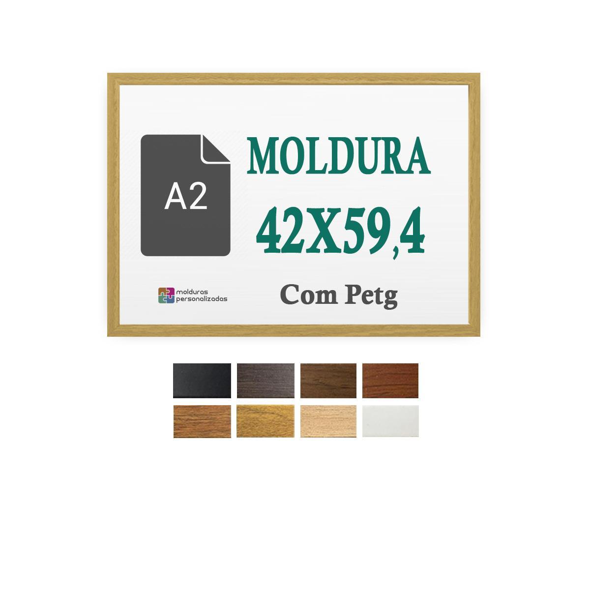 Moldura Cru 42x59,4 Cm Para A2 Impresso Arte Quadro Petg