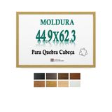 Moldura Cru 44,9x62,3 Quebra Cabeça Game Office Pecas Petg