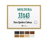 Moldura Cru 33x43 Quebra Cabeça Game Office 500 Pecas + Petg