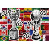 Jogo 3 Quebra-cabeças Futebol Taça Da Copa Do Mundo 60 Peças