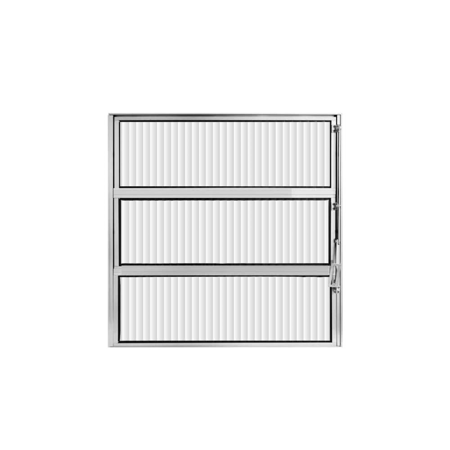 Janela De Alumínio Basculante 60x80cm Hale Esquadrias Branco