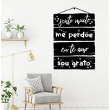 Adesivo Decorativo De Parede Frase Placa Eu Te Amo