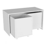 Mesa Infantil Com 2 Baús 100% Mdf Crianças Brinquedos