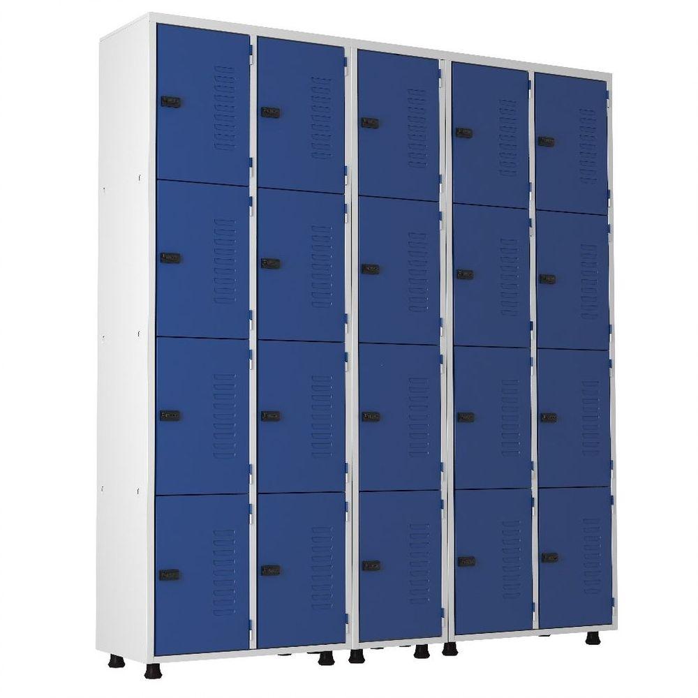 Armário Roupeiro Aço 20 Portas Guarda Volume Trinco