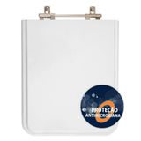 Assento Sanitario Poliester Square Branco Cidamar