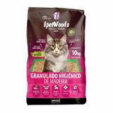 Granulado Madeira Higiênico Para Gatos 10 Kg - Ipet Wood&#39;s