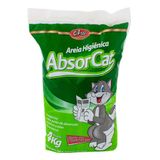Areia Higiênica Para Gatos Absorcat 4 Kilos Alta Absorção