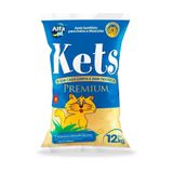 Areia Higiênica Premium Kets Para Gatos 12kg