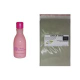 Argila Pura Verde 500g E Leite Limpeza Rosa Mosqueta