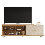 Bancada Para Tv Até 55 Polegadas Harmony Buriti Off White