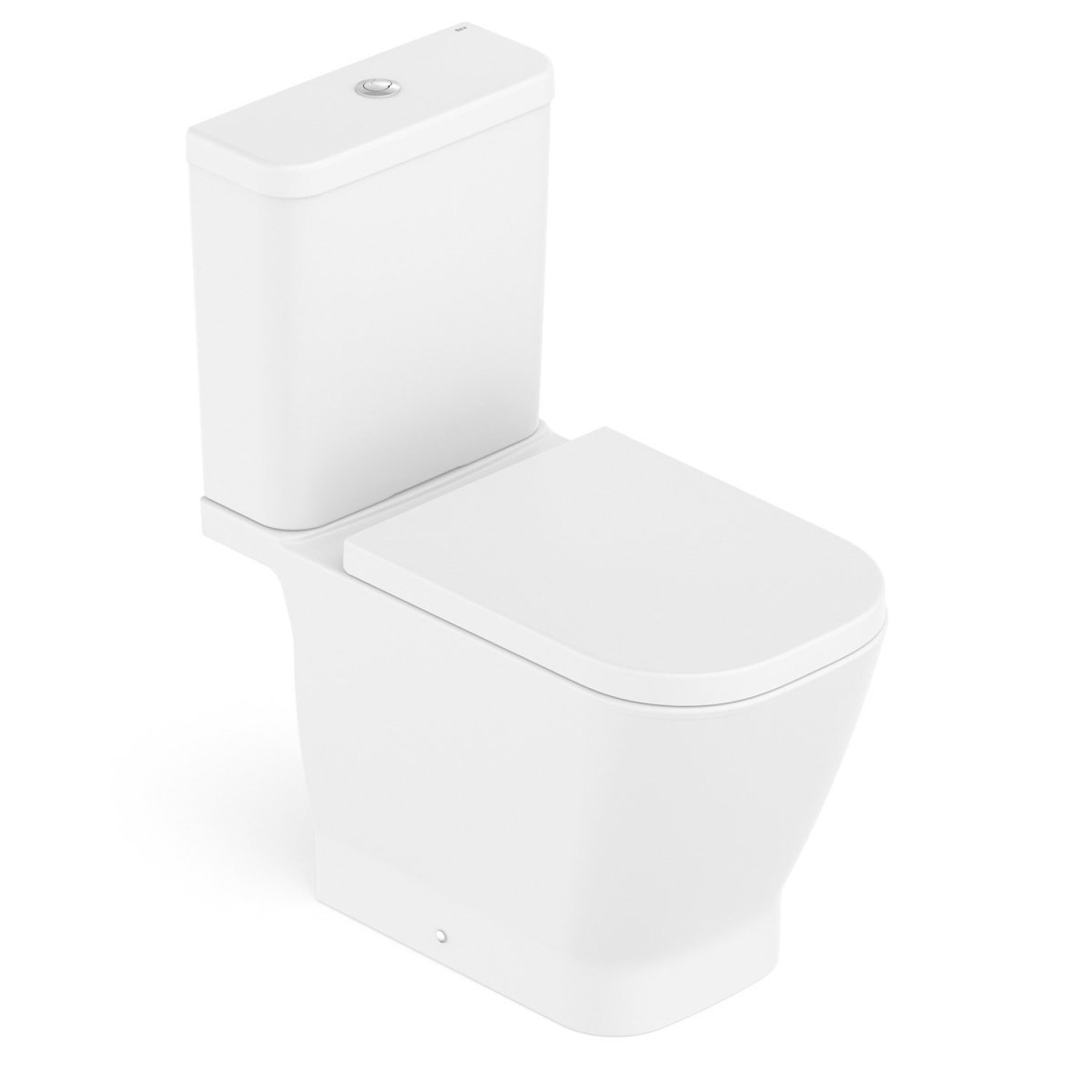 Kit Vaso Sanitário Com Caixa Acoplada E Assento Soft Close Gap Roca Blanco Mate Fosco