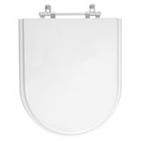 Assento Sanitario Poliester Silent Branco Para Vaso Hervy