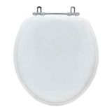 Assento Sanitário Almofadado Gardenia Branco Para Vaso Mari