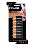 Pilhas Aa Alcalina Duracell Econopack 16 Unidades