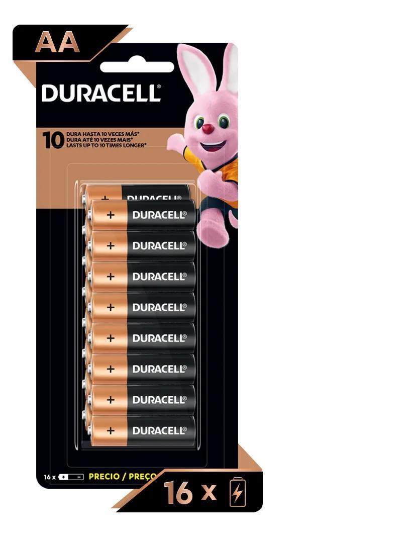 Pilhas Aa Alcalina Duracell Econopack 16 Unidades