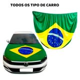 Bandeira Do Brasil Oficial Top Para Capô De Carro 100x100