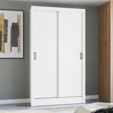 Guarda Roupa Roupeiro Natal Quarto 2 Portas 2 Gavetas Branco