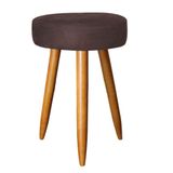 Banqueta Alta 50cm Bar Bistrô Pé Palito Caramelo Marrom