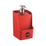 Porta Detergente Slim Dispenser Suporte Esponja Uz Vermelho
