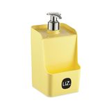 Porta Detergente Slim Dispenser Suporte Esponja Uz Amarelo