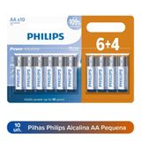 Pilha Power Alkaline Aa X 10 - Philips