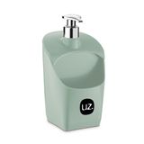 Porta Detergente Dispenser Com Suporte Para Esponja Uz Verde