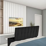 Calçadeira Recamier Baú Kiara 140cm Casal Quarto Box Preto
