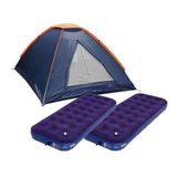 Barraca Camping Pescaria Praia Iglu 3 Panda Nkt + 2 Colchão