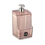 Porta Detergente Slim Sabão Líquido Dispenser Vision Uz Rosa