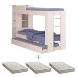 Beliche Cama Aux C/ 3 Colchões Ditália Treliche Cm-15