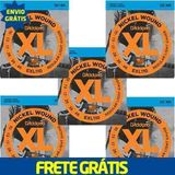 Kit 5 Encordoamento Guitarra D&#39;addario Exl110 Envio Grátis