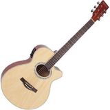 Violão Giannini Gsf1r Natural Mini Jumbo Eletrico Afinador