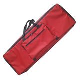 Capa Bag Master Luxo Teclado M Audio Axion 61 Nylon Vermelho