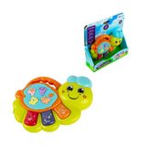 Brinquedo Infantil Teclado Musical Com Luz Caramujinho