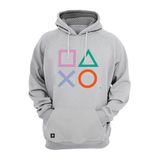 Moletom Playstation - Classic Symbols Color Hood