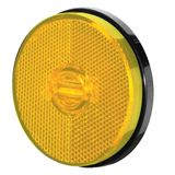 Lanterna Lateral Led Amarela Para Carreta 12v / 24v Sem Suporte