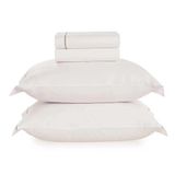 Jogo De Cama Casal 180 Fios Royale - Karsten Branco / Taupe