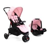 Carrinho Voyage Delta Com Bebe Conforto Rosa