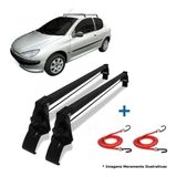 Rack Teto Bagageiro + 2 Elasticos Peugeot 2 Ptas 206/207
