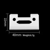 Lamina Cerâmica Serrilhada Pra Maquinas De Cortar Cabelo C7w