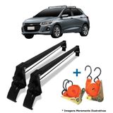 Rack De Teto + 2 Cintas Onix Turbo Sedan/ Hatch Ano 20/22