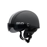 Capacete Coquinho Scooter Elétrica Bike Grafite Viseira