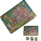 Brinquedo Pedagógico Madeira Quebra Cabeça Infantil Desenhos